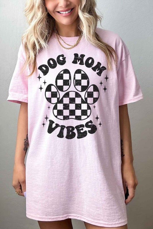 DOG MOM VIBES OVERSIZED TEE T-SHIRT