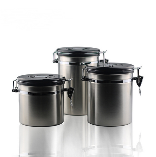 Stainless Steel- Buckle Seal-Coffee Cannister