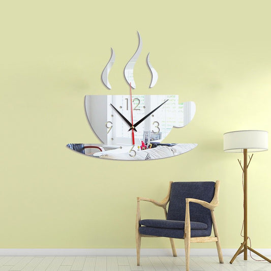 Coffe Cup 3D Reflective Wall Sticker