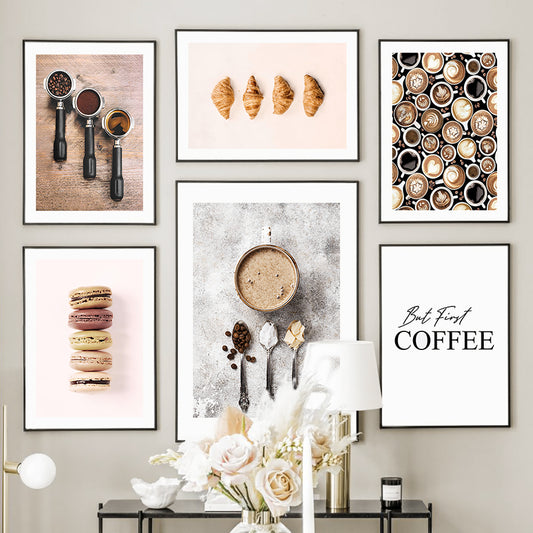 Abstract Canvas Prints- Coffee Themed Wall Art