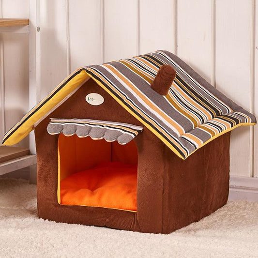 Soft sided foldable Pet House Beds