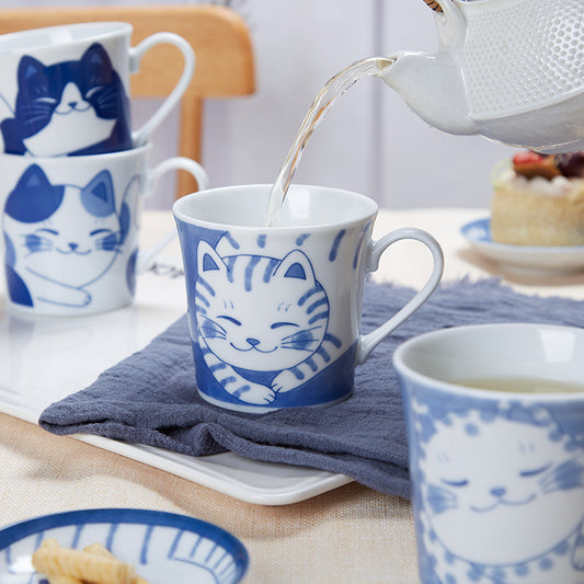 Ceramic Cups with Cute Cartoon Cats