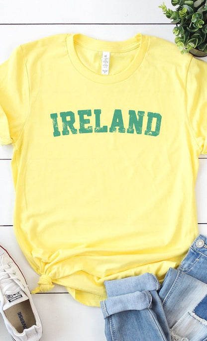 Retro Ireland Graphic Tee Shirt