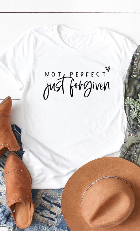 Not Perfect Just Forgiven Graphic Tee Shirt