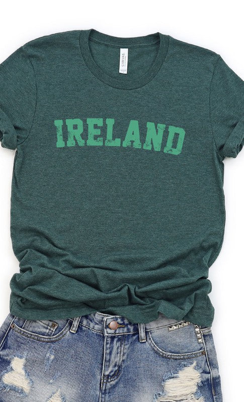 Retro Ireland Graphic Tee Shirt