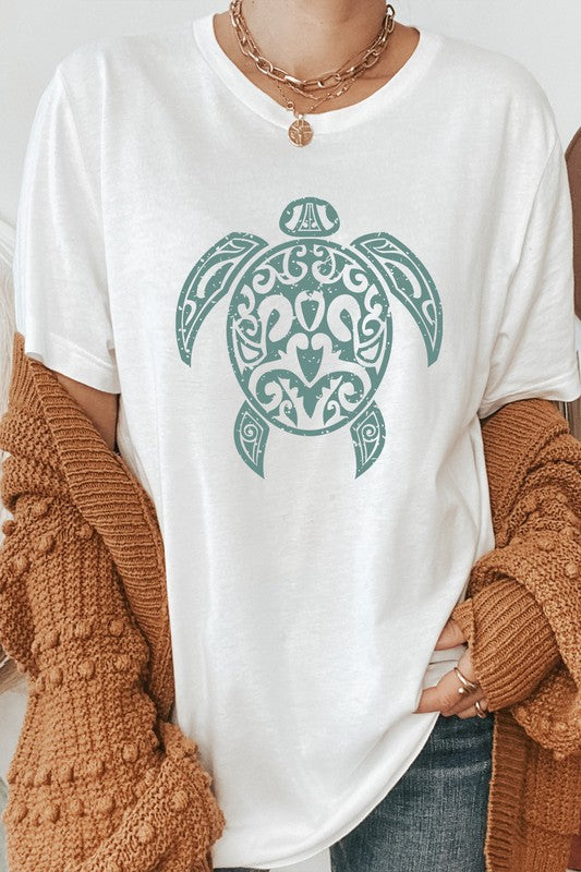 Sea Turtle Ocean Creature Summer Graphic Tee Shirt