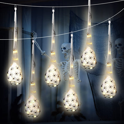 Halloween Decorative Glowing Spider Cotton Balls