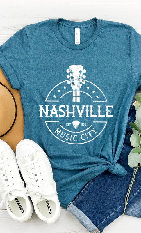 Nashville Music City Graphic Tee