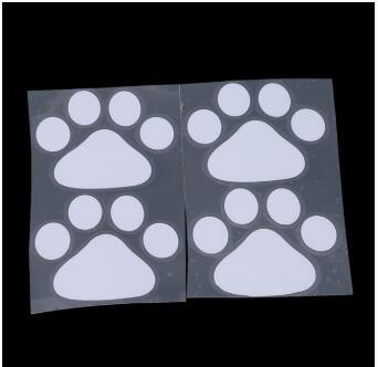 Dog/Cat Footprints-bumper-hood stickers in a variety of colors