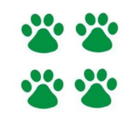 Dog/Cat Footprints-bumper-hood stickers in a variety of colors