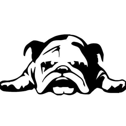 Bulldog scratch-resistant car stickers