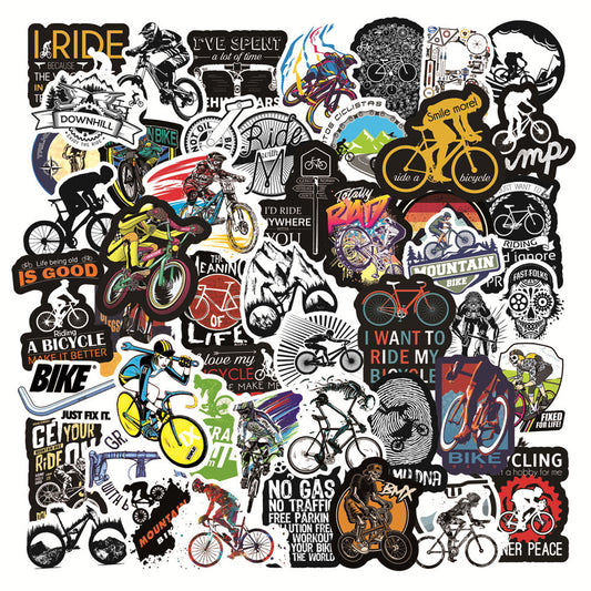 Mountain Cross-Country BikeTrolley Case Skateboard Refrigerator Notebook Stickers