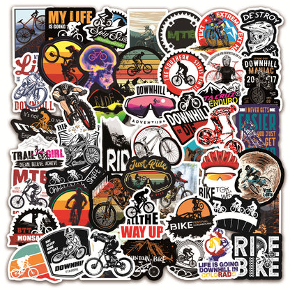 Mountain Cross-Country BikeTrolley Case Skateboard Refrigerator Notebook Stickers