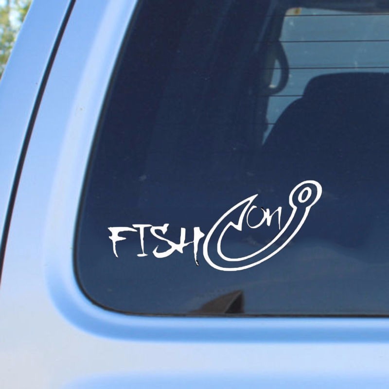 Fishing Hook Car Sticker