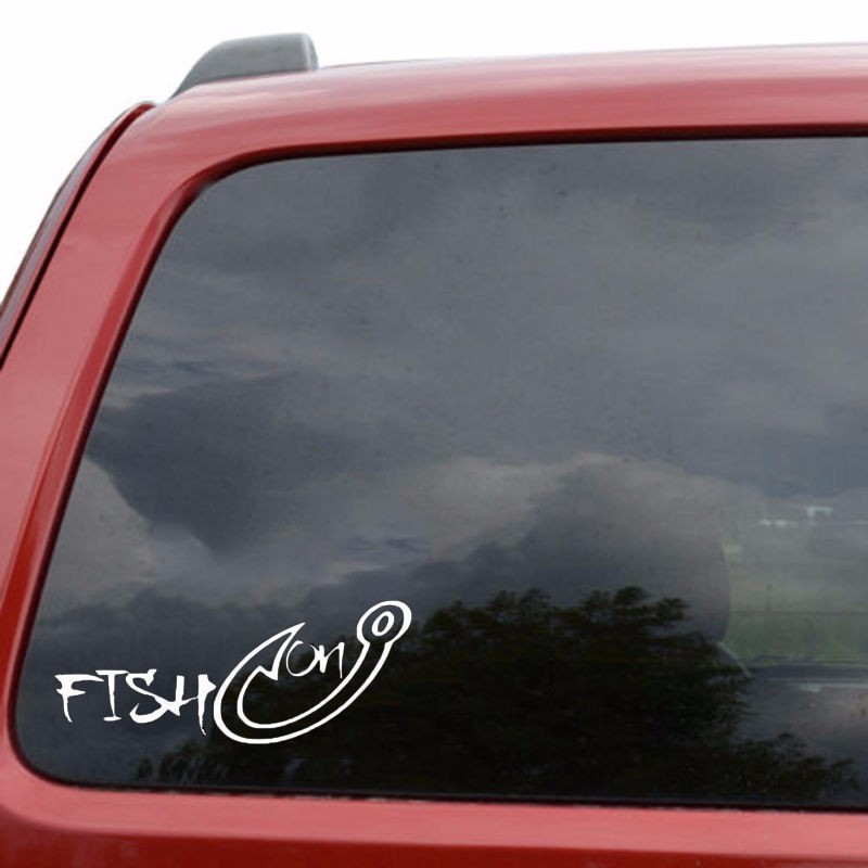 Fishing Hook Car Sticker