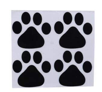 Dog/Cat Footprints-bumper-hood stickers in a variety of colors