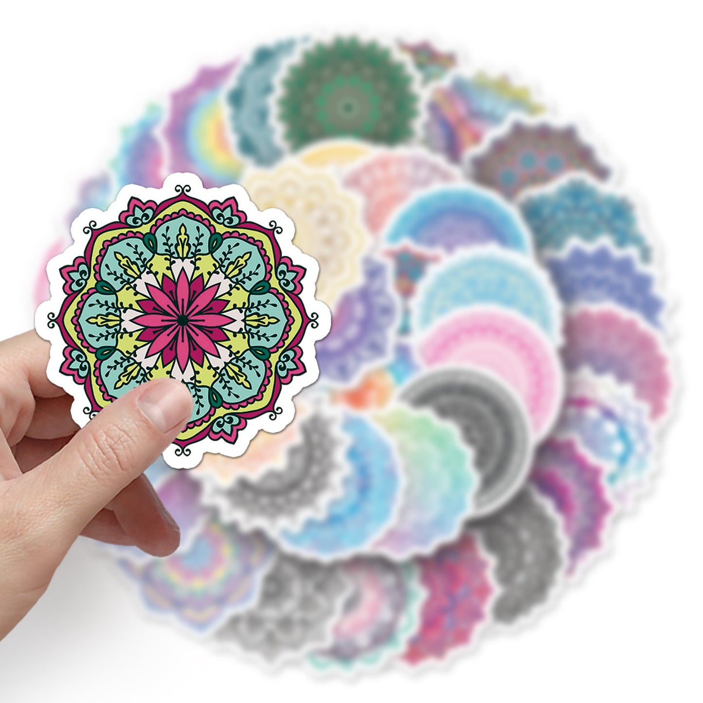 Mandala Graffiti Cool Creative Retro DIY Phone Case Luggage Stickers Waterproof