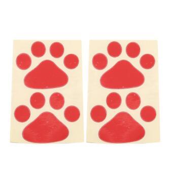 Dog/Cat Footprints-bumper-hood stickers in a variety of colors