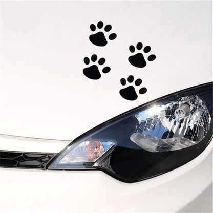 Dog/Cat Footprints-bumper-hood stickers in a variety of colors