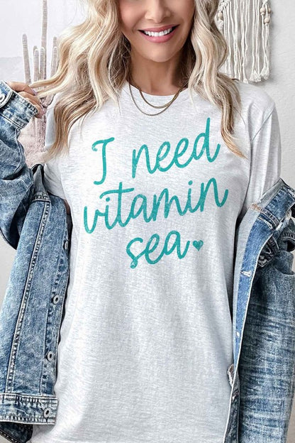 I NEED VITAMIN SEA OVERSIZED TEE / T-SHIRT