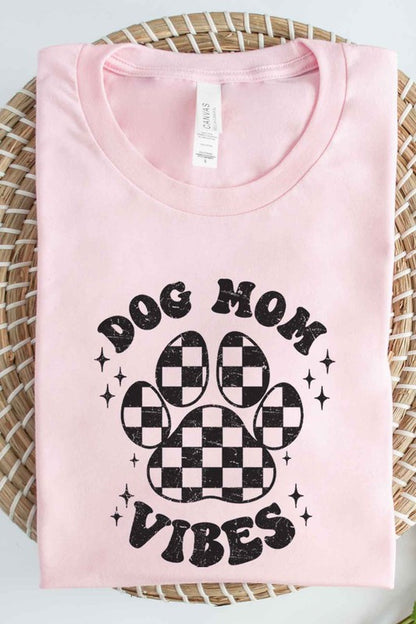 DOG MOM VIBES GRAPHIC TEE / T-SHIRT