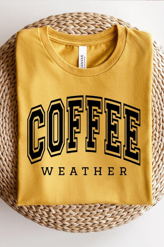 Coffee Weather Cafe Graphic T Shirts