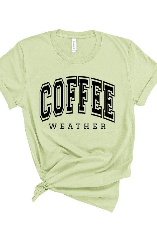 Coffee Weather Cafe Graphic T Shirts