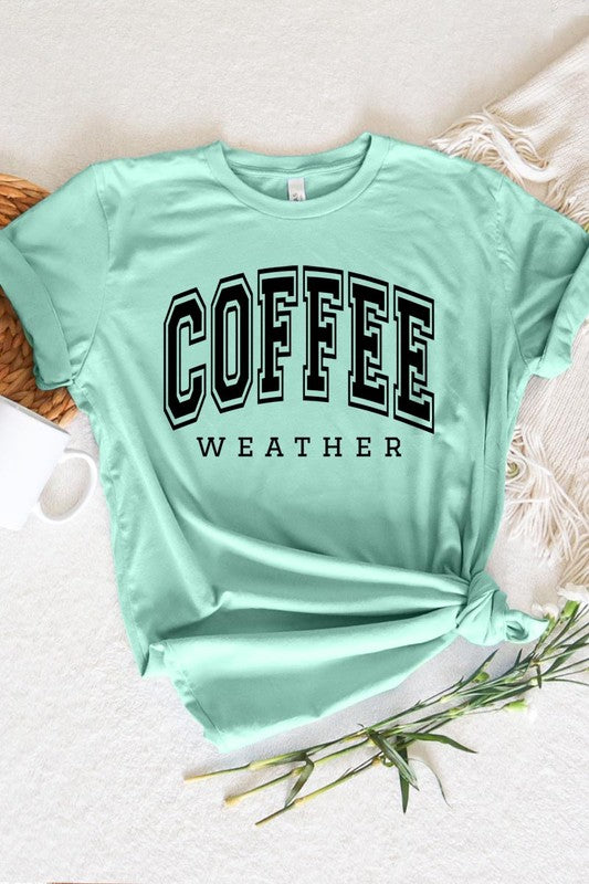 Coffee Weather Cafe Graphic T Shirts