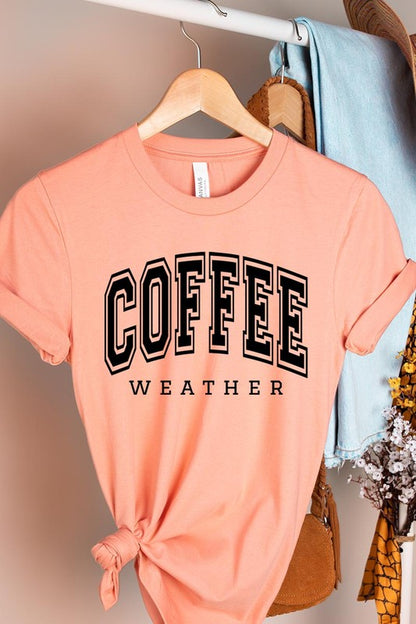 Coffee Weather Cafe Graphic T Shirts