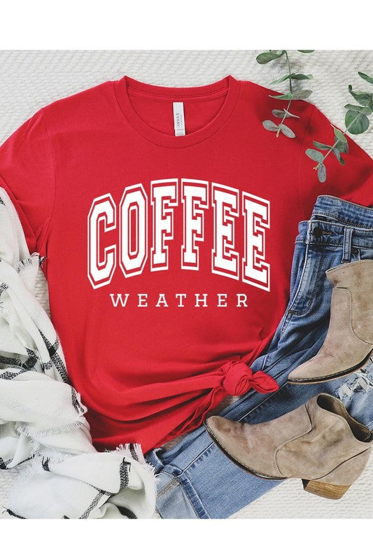 Coffee Weather Cafe Graphic T Shirts