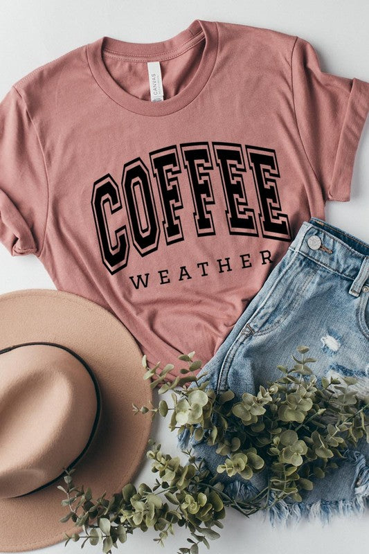 Coffee Weather Cafe Graphic T Shirts