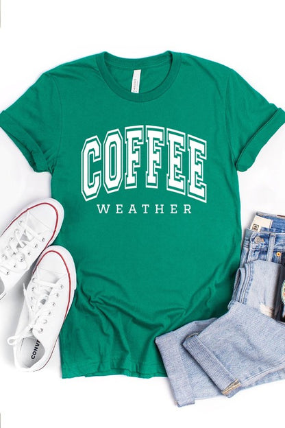 Coffee Weather Cafe Graphic T Shirts