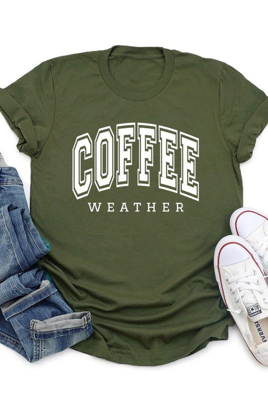 Coffee Weather Cafe Graphic T Shirts