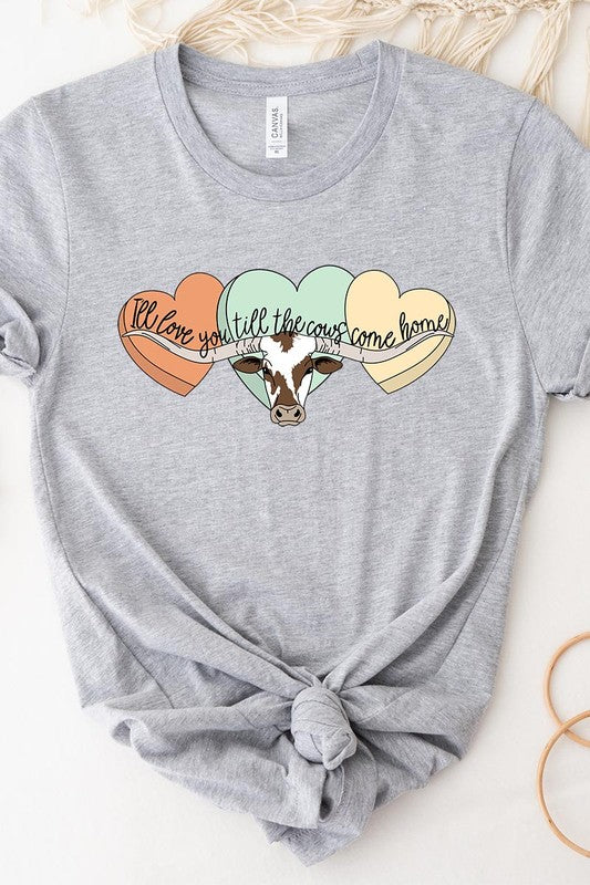 I Will Love You Till The Cows Graphic T Shirts