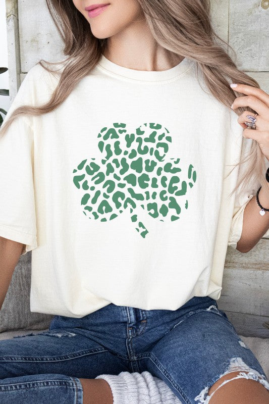 Leopard Shamrock St Patrick's Day Clover Shirt Shirt