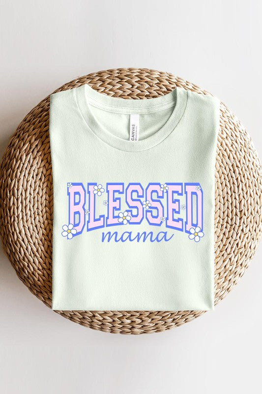 Blessed Mama Mothers Day Graphic T Shirts