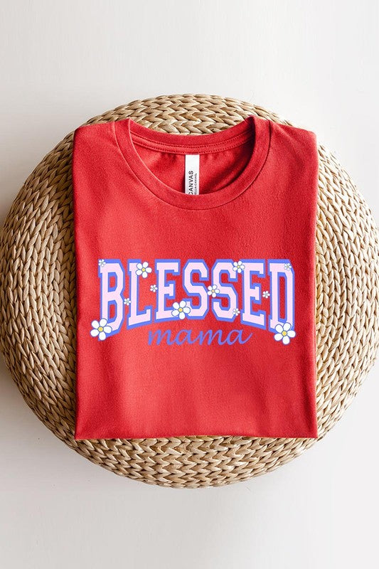 Blessed Mama Mothers Day Graphic T Shirts