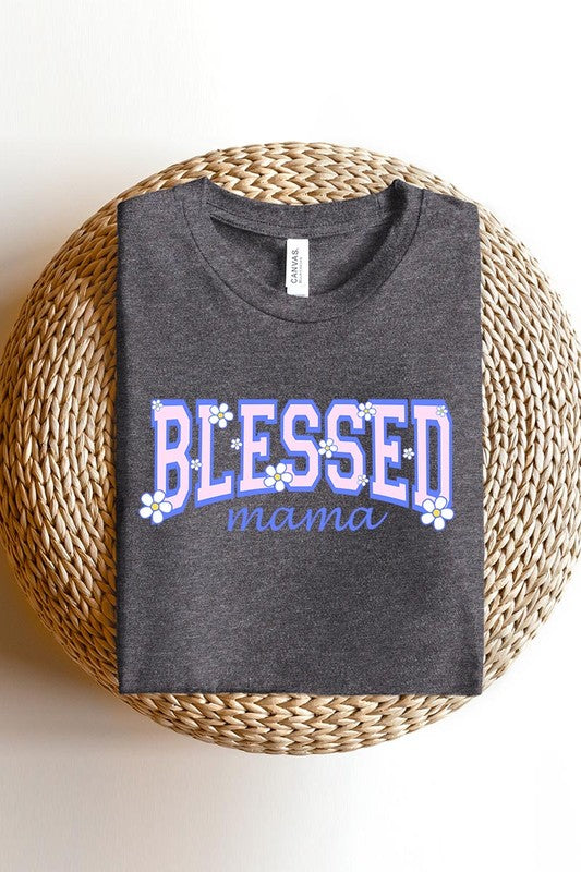 Blessed Mama Mothers Day Graphic T Shirts