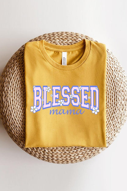 Blessed Mama Mothers Day Graphic T Shirts