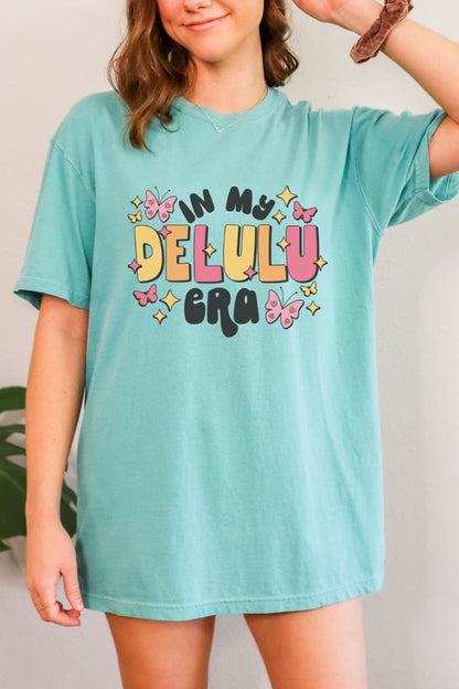 In My Delulu Era Funny Comfort Colors Graphic Tee Shirt