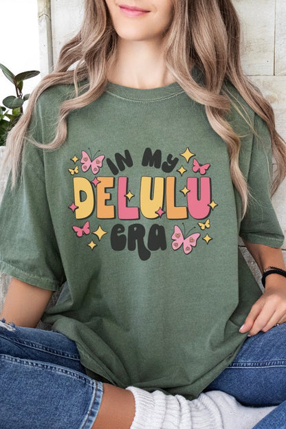 In My Delulu Era Funny Comfort Colors Graphic Tee Shirt