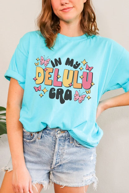 In My Delulu Era Funny Comfort Colors Graphic Tee Shirt