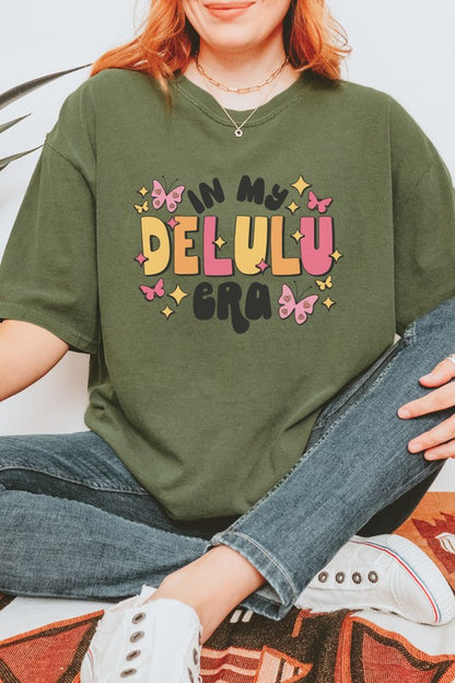 In My Delulu Era Funny Comfort Colors Graphic Tee Shirt