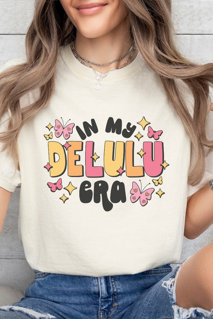 In My Delulu Era Funny Comfort Colors Graphic Tee Shirt