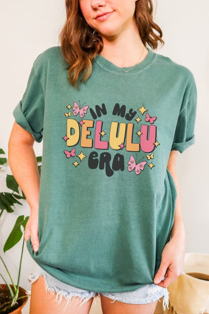 In My Delulu Era Funny Comfort Colors Graphic Tee Shirt