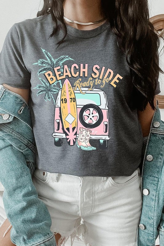 Beach Side Ready To Go Graphic T Shirts