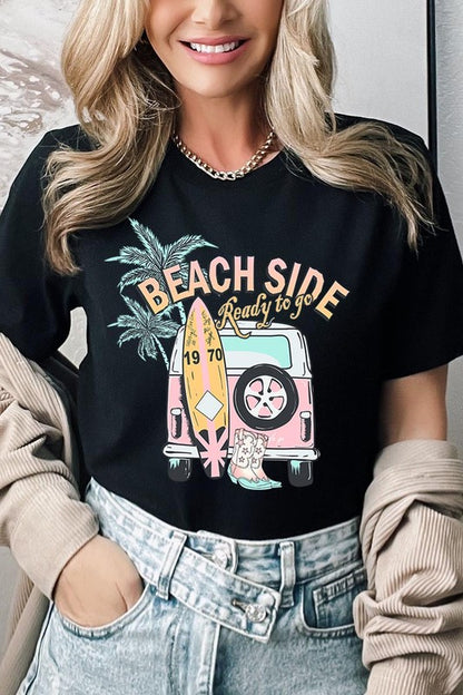 Beach Side Ready To Go Graphic T Shirts