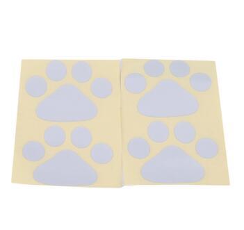 Dog/Cat Footprints-bumper-hood stickers in a variety of colors