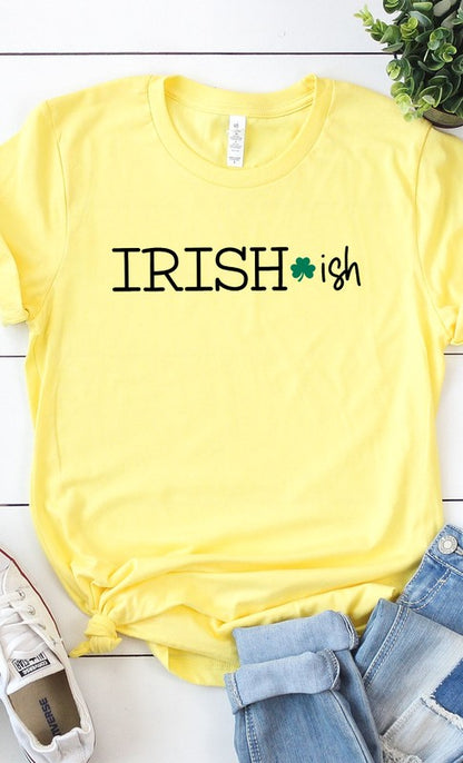 Irish-ish Type Font Graphic Tee Shirt