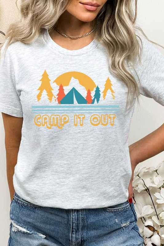 Camp It Out Tents in Forest Summer Graphic Tee Shirt